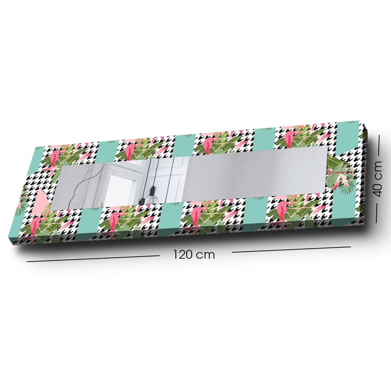 Dekorspegel 40x120 cm - Flerfärgad - Inredning - Spegel - Väggspegel