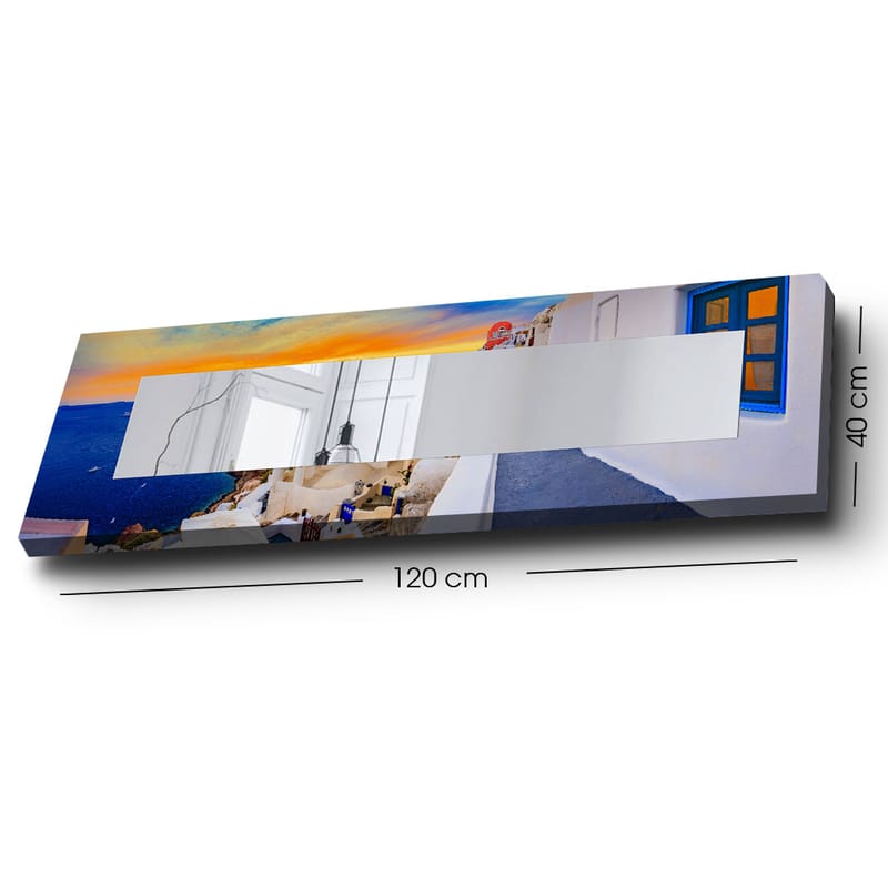 Dekorspegel 40x120 cm - Flerfärgad - Inredning - Spegel - Väggspegel