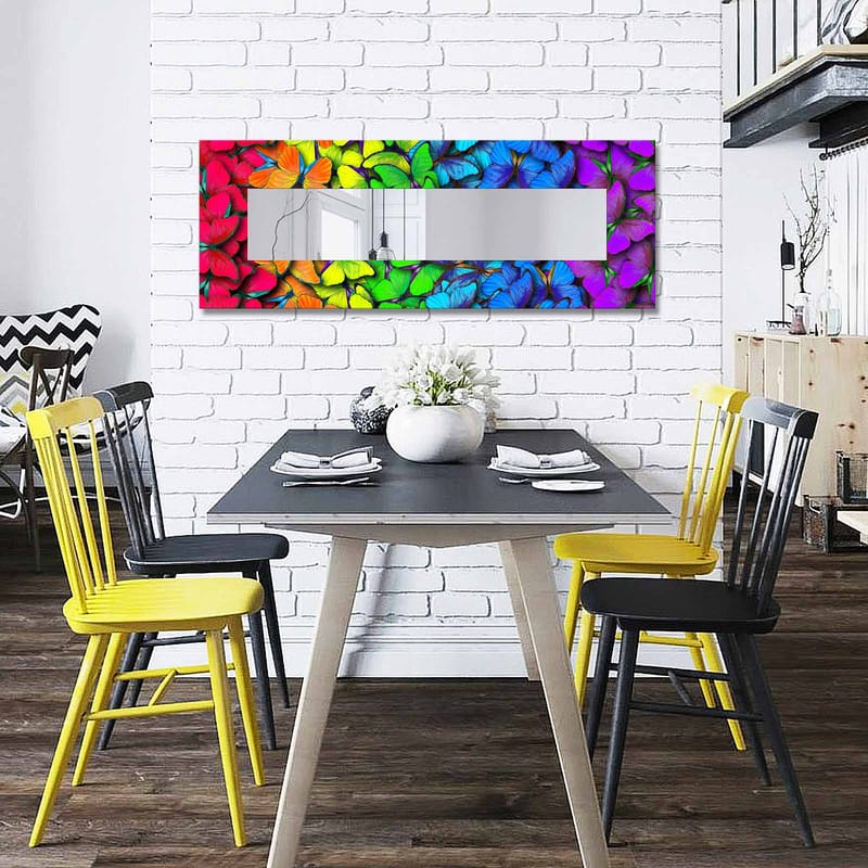 Dekorspegel 40x120 cm - Flerfärgad - Inredning - Spegel - Väggspegel