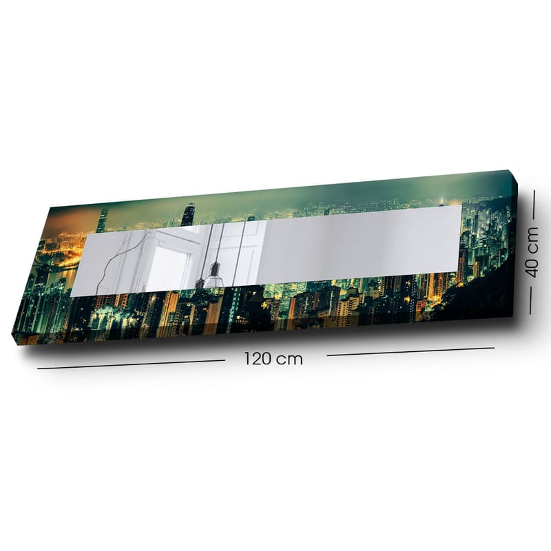 Dekorspegel 40x120 cm - Flerfärgad - Inredning - Spegel - Väggspegel