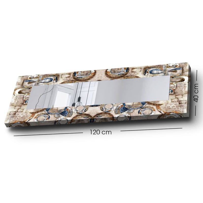 Dekorspegel 40x120 cm - Flerfärgad - Inredning - Spegel - Väggspegel