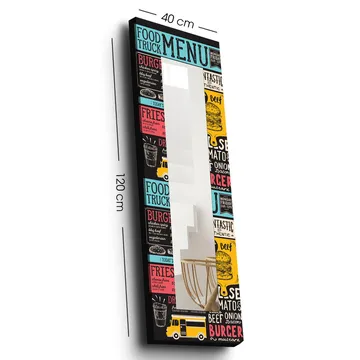 Dekorspegel 40x120 cm - Flerfärgad - Inredning - Spegel - Väggspegel