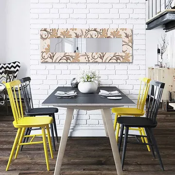 Dekorspegel 40x120 cm - Flerfärgad - Inredning - Spegel - Väggspegel