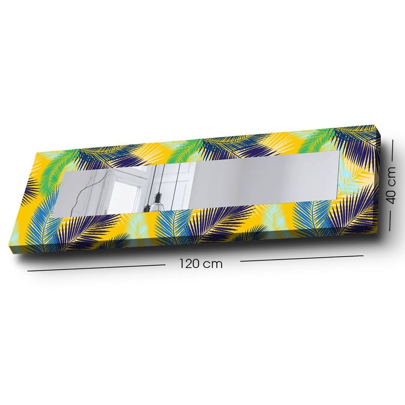 Dekorspegel 40x120 cm - Flerfärgad - Inredning - Spegel - Väggspegel