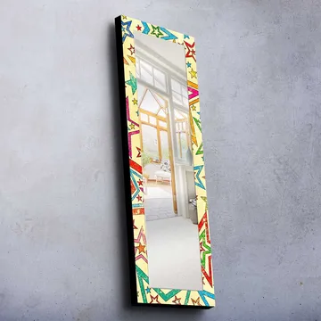 Dekorspegel 40x120 cm - Flerfärgad - Inredning - Spegel - Väggspegel