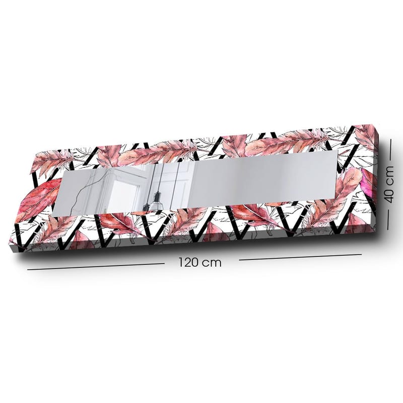 Dekorspegel 40x120 cm - Flerfärgad - Inredning - Spegel - Väggspegel