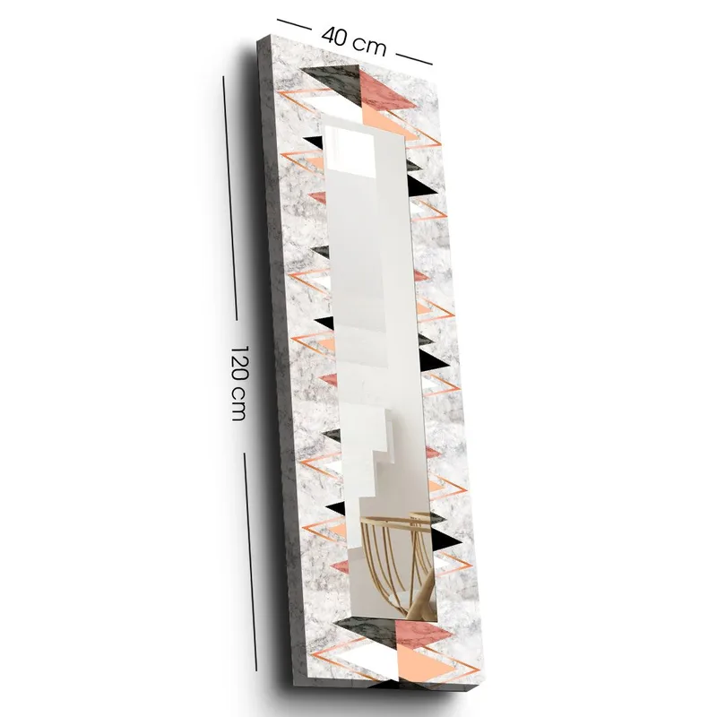 Dekorspegel 40x120 cm - Flerfärgad - Inredning - Spegel - Väggspegel