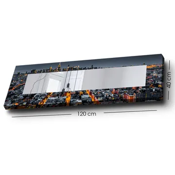 Dekorspegel 40x120 cm - Flerfärgad - Inredning - Spegel - Väggspegel