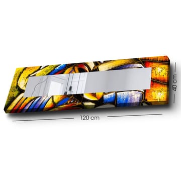 Dekorspegel 40x120 cm - Flerfärgad - Inredning - Spegel - Väggspegel
