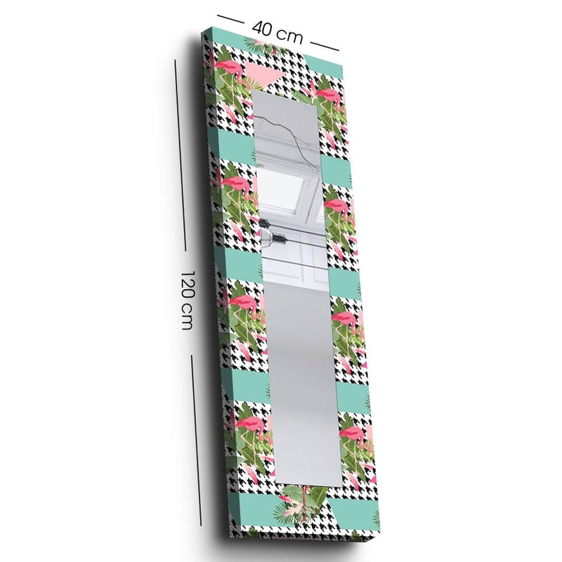 Dekorspegel 40x120 cm - Flerfärgad - Inredning - Spegel - Väggspegel