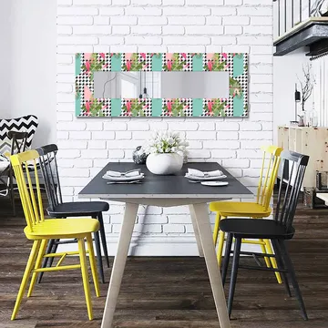 Dekorspegel 40x120 cm - Flerfärgad - Inredning - Spegel - Väggspegel