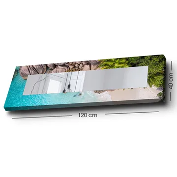 Dekorspegel 40x120 cm - Flerfärgad - Inredning - Spegel - Väggspegel