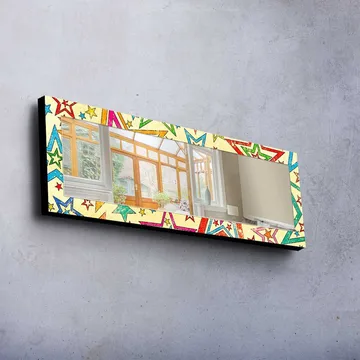 Dekorspegel 40x120 cm - Flerfärgad - Inredning - Spegel - Väggspegel