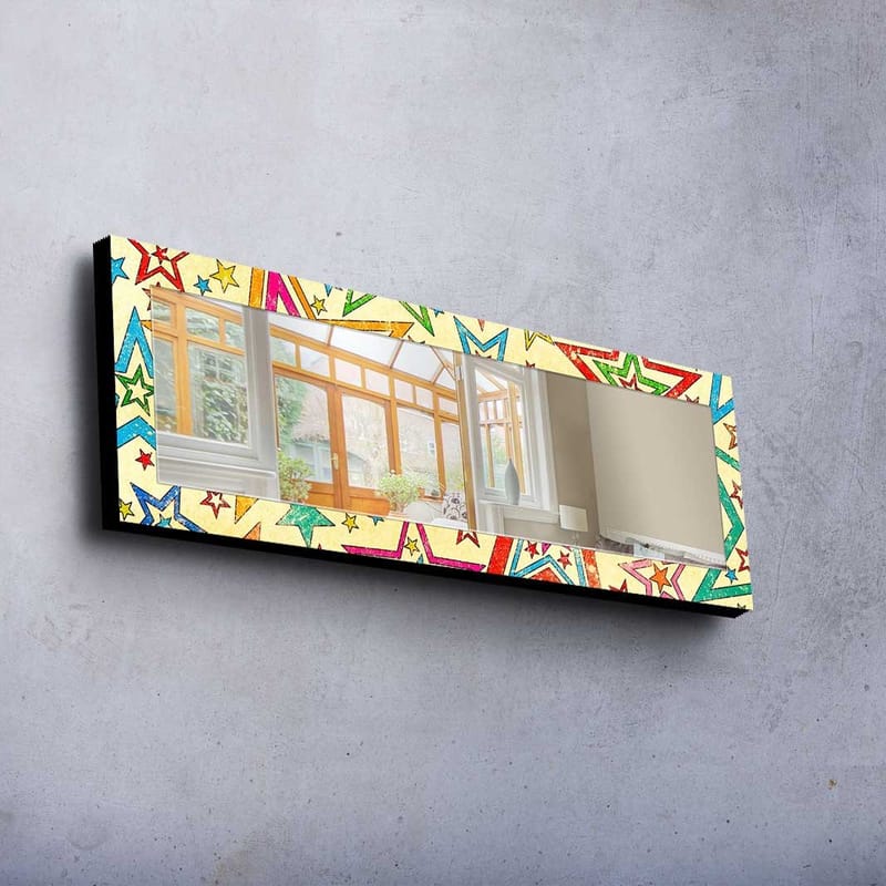 Dekorspegel 40x120 cm - Flerfärgad - Inredning - Spegel - Väggspegel