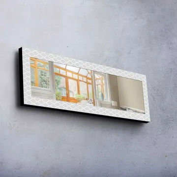 Dekorspegel 40x120 cm - Grå/Vit - Inredning - Spegel - Väggspegel