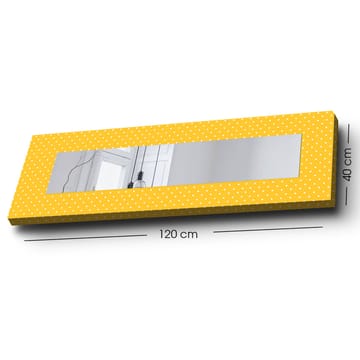 Dekorspegel 40x120 cm - Gul - Inredning - Spegel - Väggspegel
