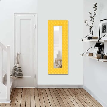 Dekorspegel 40x120 cm - Gul - Inredning - Spegel - Väggspegel
