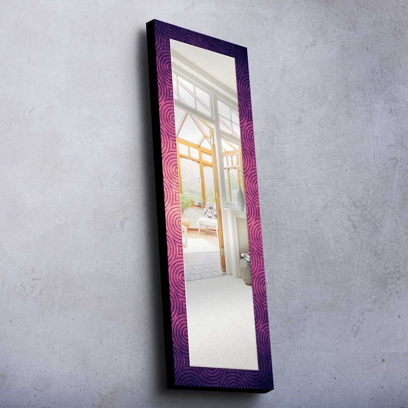 Dekorspegel 40x120 cm - Lila - Inredning - Spegel - Väggspegel