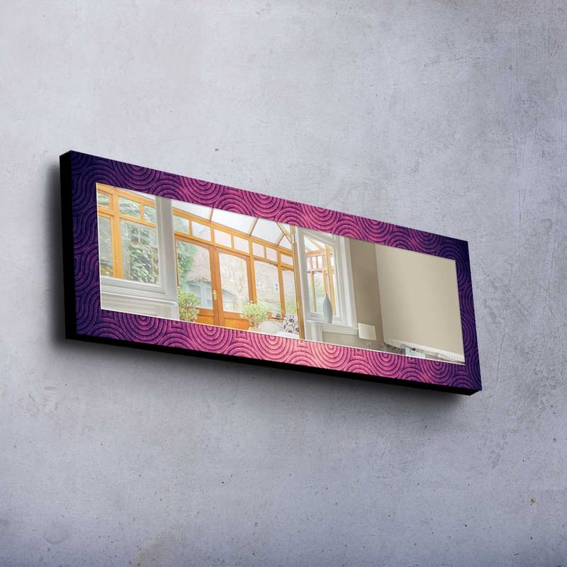 Dekorspegel 40x120 cm - Lila - Hallspegel - Väggspegel