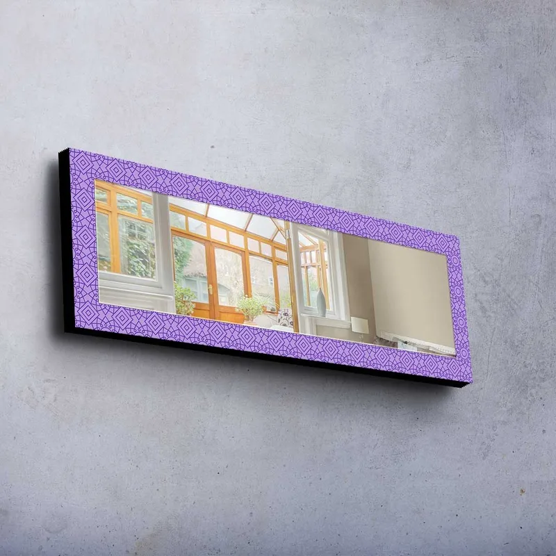 Dekorspegel 40x120 cm - Lila - Inredning - Spegel - Väggspegel