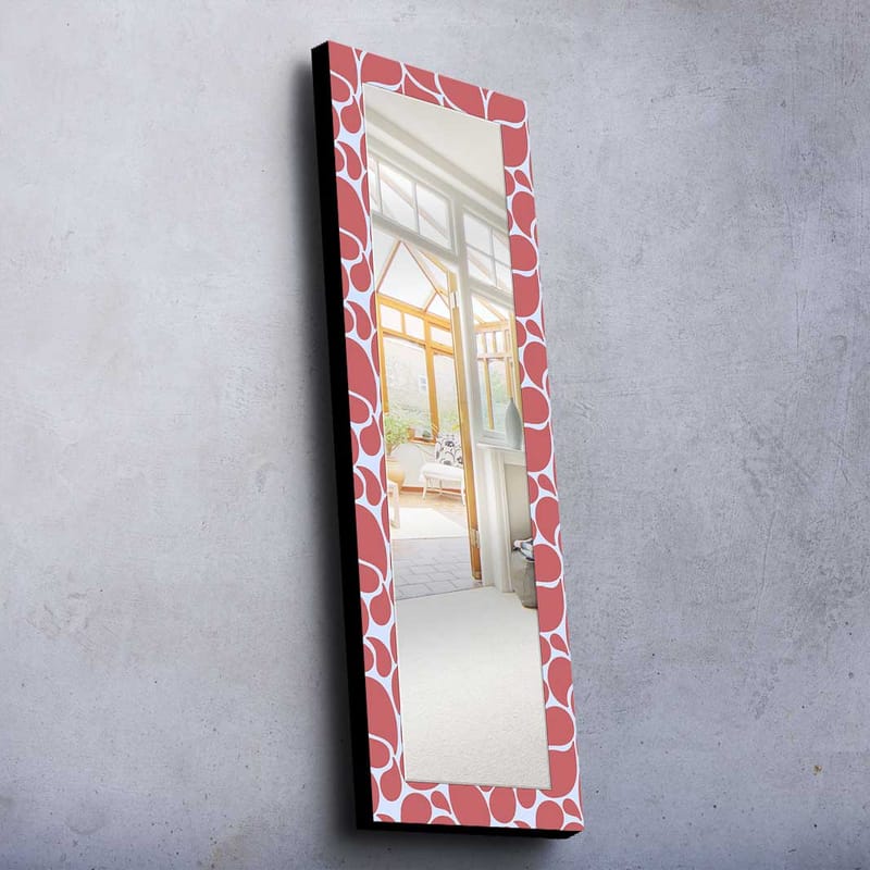 Dekorspegel 40x120 cm - Rosa - Inredning - Spegel - Väggspegel