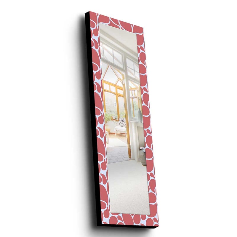 Dekorspegel 40x120 cm - Rosa - Hallspegel - Väggspegel