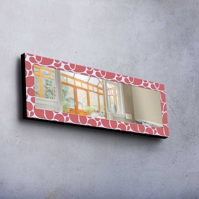 Dekorspegel 40x120 cm - Rosa - Inredning - Spegel - Väggspegel