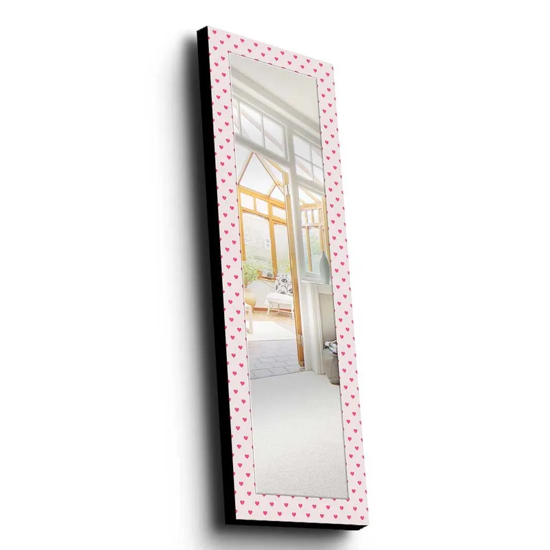 Dekorspegel 40x120 cm - Rosa - Inredning - Spegel - Väggspegel