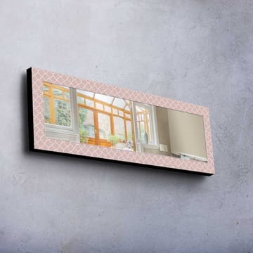Dekorspegel 40x120 cm - Rosa/Vit - Inredning - Spegel - Väggspegel