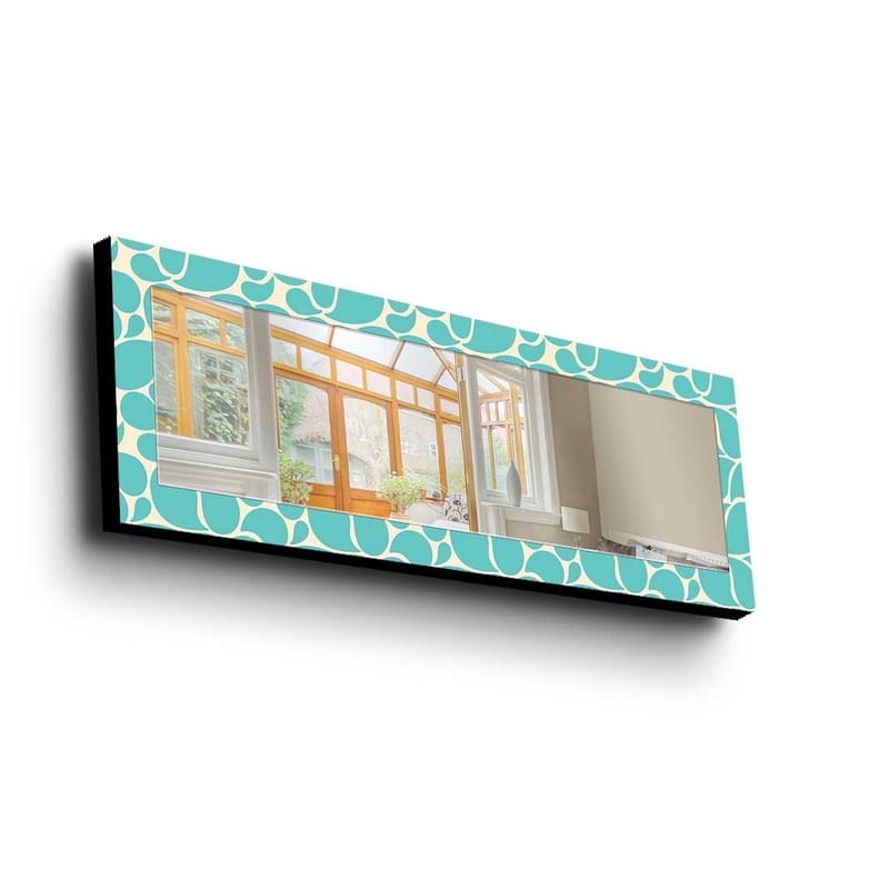 Dekorspegel 40x120 cm - Turkos - Inredning - Spegel - Väggspegel