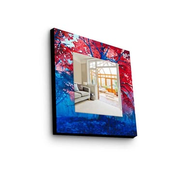 Dekorspegel 50x50 cm - Flerfärgad - Inredning - Spegel - Väggspegel