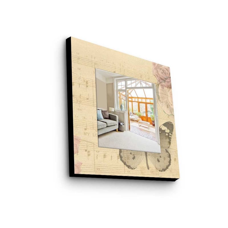 Dekorspegel 50x50 cm, Flerfärgad