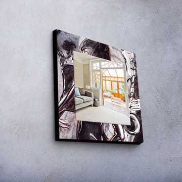 Dekorspegel 50x50 cm - Flerfärgad - Inredning - Spegel - Väggspegel