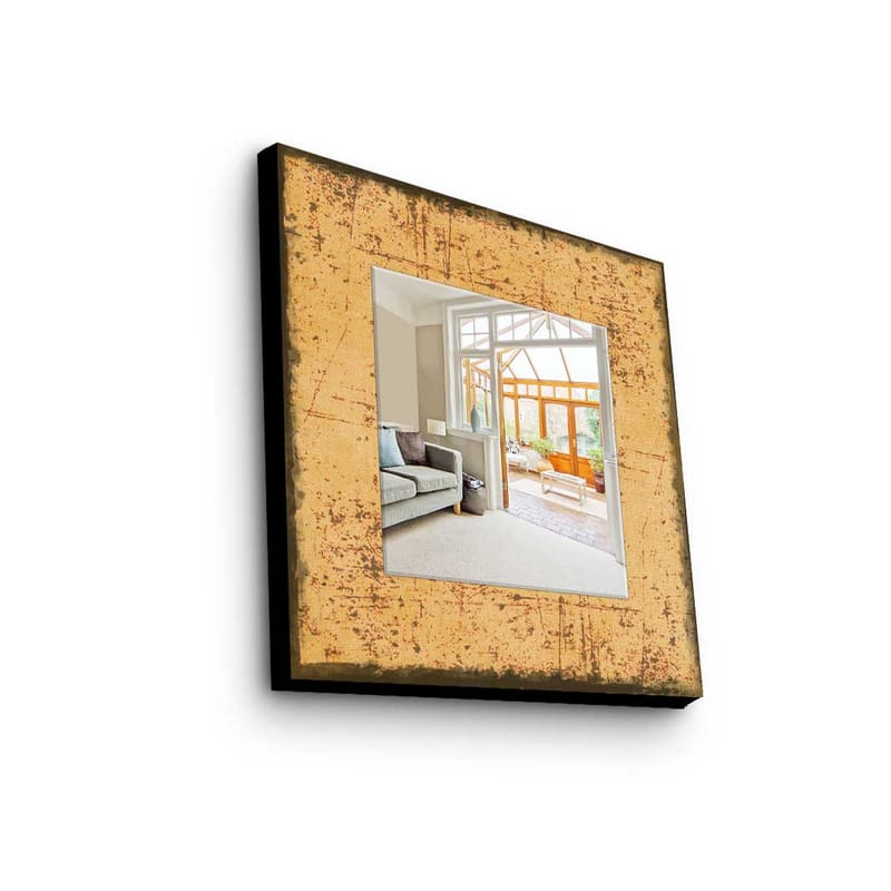 Dekorspegel 50x50 cm - Flerfärgad - Inredning - Spegel - Väggspegel