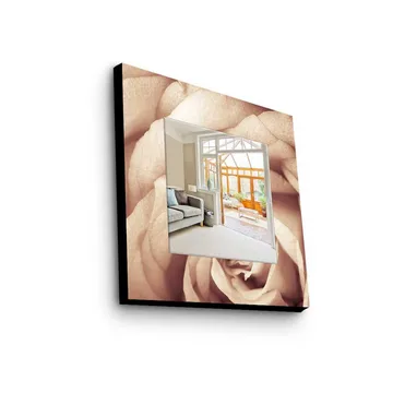 Dekorspegel 50x50 cm - Flerfärgad - Inredning - Spegel - Väggspegel