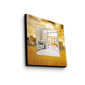 Dekorspegel 50x50 cm - Flerfärgad - Inredning - Spegel - Väggspegel