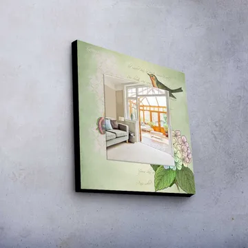 Dekorspegel 50x50 cm - Flerfärgad - Inredning - Spegel - Väggspegel