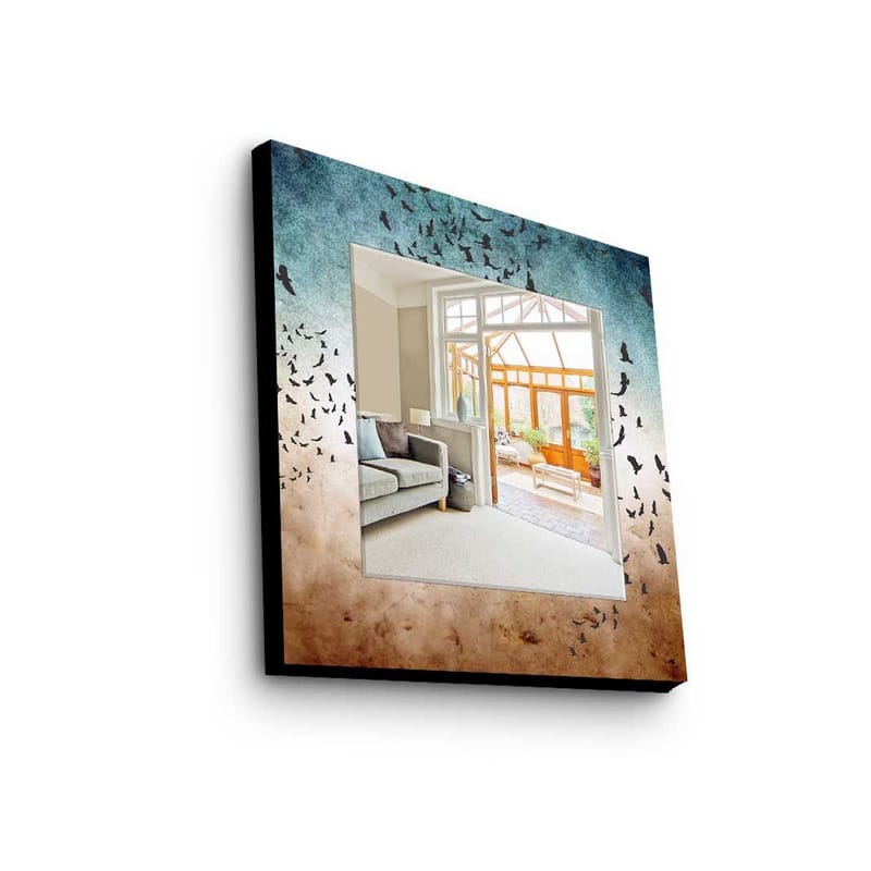 Dekorspegel 50x50 cm, Flerfärgad