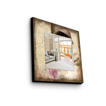 Dekorspegel 50x50 cm - Flerfärgad - Inredning - Spegel - Väggspegel