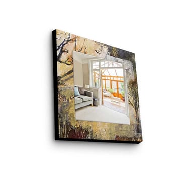 Dekorspegel 50x50 cm - Flerfärgad - Inredning - Spegel - Väggspegel