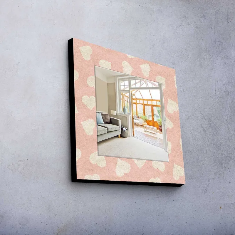 Dekorspegel 50x50 cm - Flerfärgad - Inredning - Spegel - Väggspegel