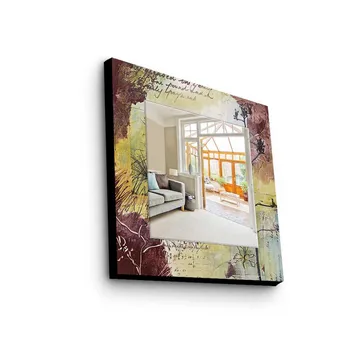 Dekorspegel 50x50 cm - Flerfärgad - Inredning - Spegel - Väggspegel