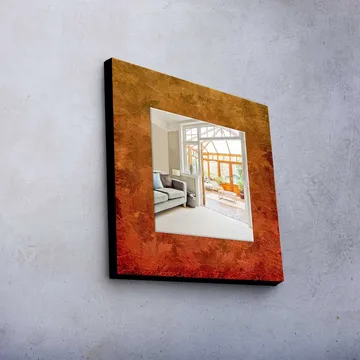 Dekorspegel 50x50 cm - Flerfärgad - Inredning - Spegel - Väggspegel