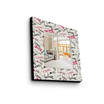 Dekorspegel 50x50 cm - Flerfärgad - Inredning - Spegel - Väggspegel