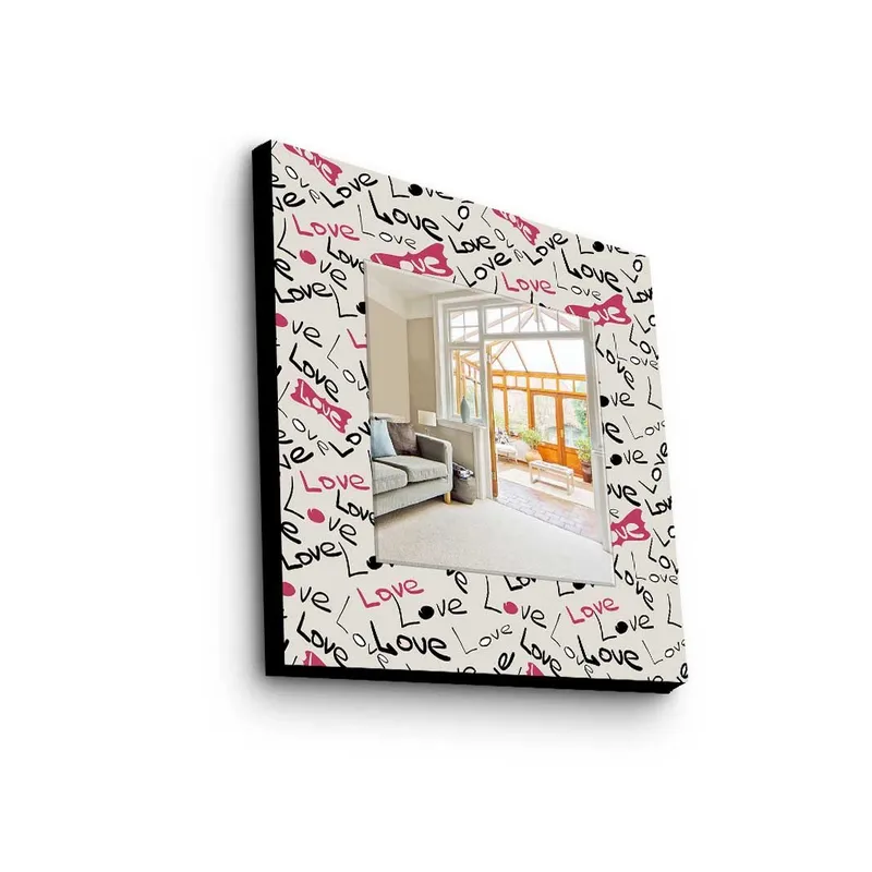 Dekorspegel 50x50 cm, Flerfärgad