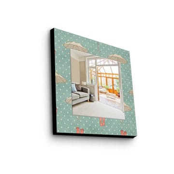 Dekorspegel 50x50 cm - Flerfärgad - Inredning - Spegel - Väggspegel