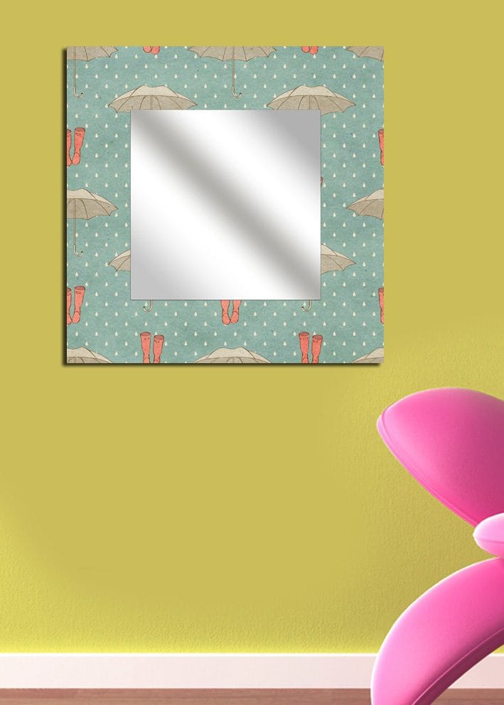 Dekorspegel 50x50 cm, Flerfärgad