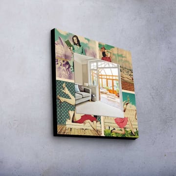 Dekorspegel 50x50 cm - Flerfärgad - Inredning - Spegel - Väggspegel