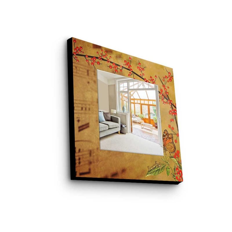 Dekorspegel 50x50 cm, Flerfärgad