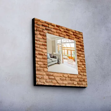Dekorspegel 50x50 cm - Flerfärgad - Inredning - Spegel - Väggspegel
